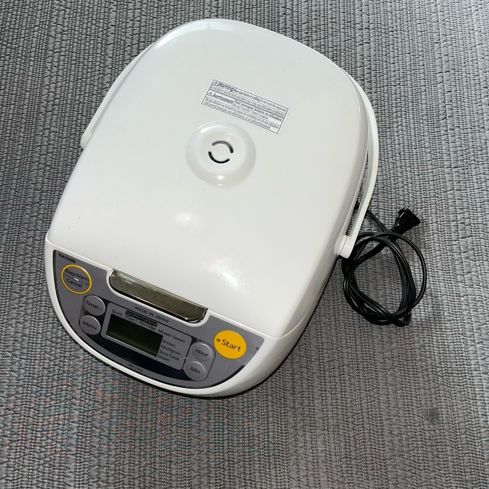 Tiger JBV-S10U 5.5 Cup Microcomputer Rice Cooker White Multi-Menu